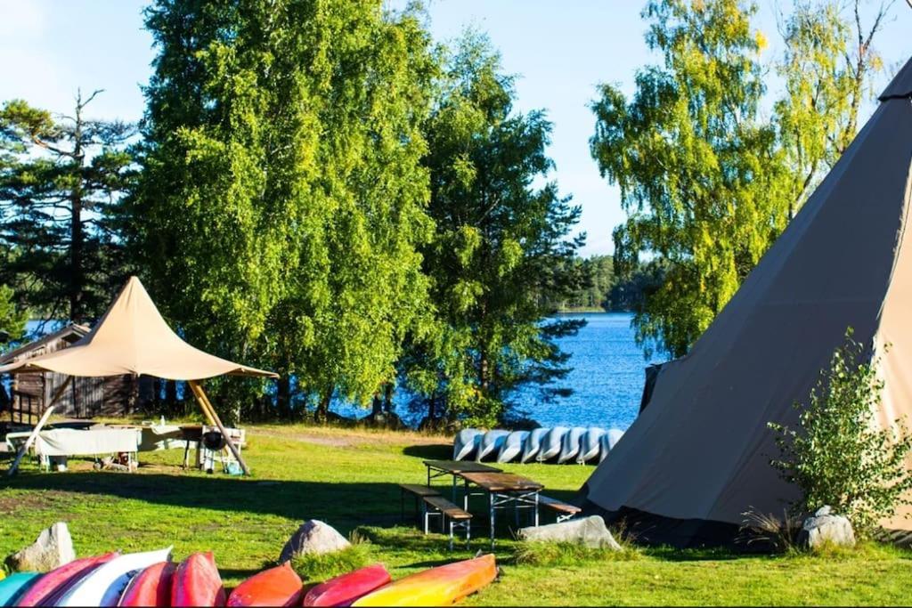 Stuga Gasstorp Hova Extérieur photo